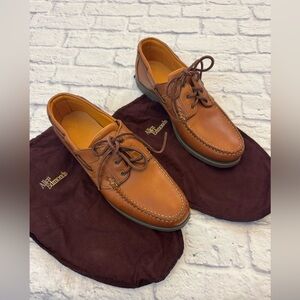 Allen Edmonds sz 12B Key Largo Leather Boat Shoes Hand Crafted In USA